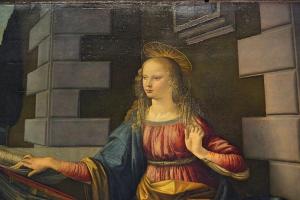 02 - Firenze col - 27 - Annunciazione di Leonardo da Vinci